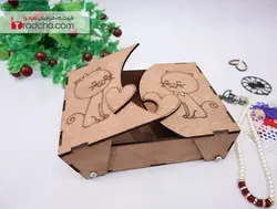 دانلود طرح برش لیزر جعبه چوبی فانتزی جواهرات کودک و بزرگسال
