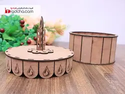 دانلود جدیدترین طرح برش لیزر جعبه طرح کیک و شمع تولد |طرادچا