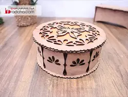 دانلود جذابترین طرح برش لیزر جعبه گرد چوبی 3میلیمتری |طرادچا