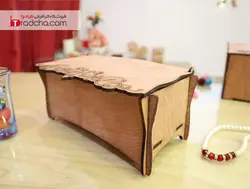 جذابترین طرح رایگان برش لیزر جعبه چوبی زیبا با درب |طرادچا
