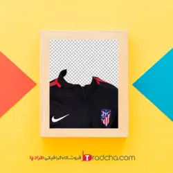 فایل دانلودی پیراهن ورزشی مشکی زیپدار برای مونتاژ عکس پرسنلی