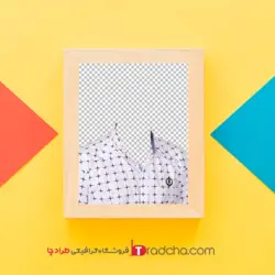 فایل پیراهن پرسنلی مردانه سفیدمشکی برای مونتاژ عکس در فتوشاپ
