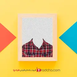 فایل پیراهن چهارخانه قرمز برای مونتاژ عکس پرسنلی در فتوشاپ