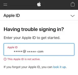 رفع ارور نات اکتیو اپل آیدی ریجکت شده (Apple ID is not Active Rejected by Apple)