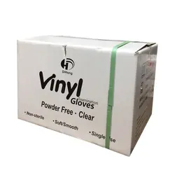 دستکش یکبار مصرف وینیل DiHong اسمال S کارتن 10 عددی - شرکت طلایه طب آزما