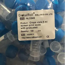 کرایو ویال 5 سی سی گلوبال رول بسته 200 عددی - شرکت طلایه طب آزما