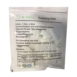 کرایوتیوب آزمایشگاهی 2 سی سی جت بایوفیل PCR بسته 20 عددی - شرکت طلایه طب آزما