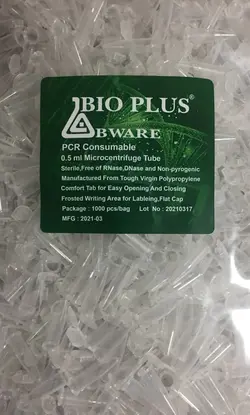 میکروتیوب 0.5 سی سی RNASE & DNASE FREE استریل 1000 عددی بایوپلاس - شرکت طلایه طب آزما