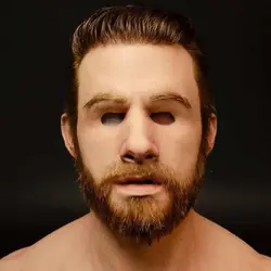 ماسک سیلیکون و موی طیبعی فول بادی