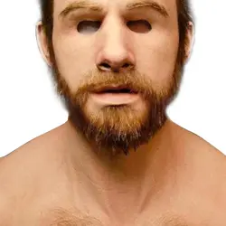 ماسک سیلیکون و موی طیبعی فول بادی