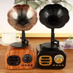 گرامافون اسپیکر چوبی بلوتوثی