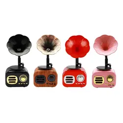 گرامافون اسپیکر چوبی بلوتوثی