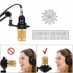 ست کامل حرفه ای استدیو میکروفن کندانسر و کارت صدا LENNOX M-800