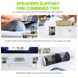 اسپیکر بلوتوثی دوقلو مگنتی STONEGO True Wireless Speakers