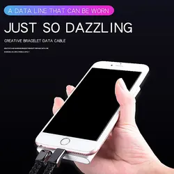 دستبند چرم یو اس بی Usb Bracelet Charger