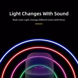 اسپیکر پروژکتور۶ بعدی شیشه ای ساب 6D Subwoofer Bluetooth Speaker