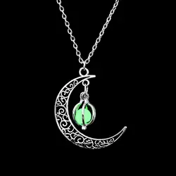 گردنبند شبنمای ماه و ستاره Moon Glowing Stone Necklace