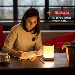 اسپیکر بلوتوثی و چراغ خواب Portable Bluetooth Speaker Player Touch