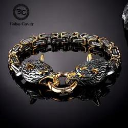 دستبند گرگ وایکینگ Nordic Vikings Celtic Wolf Head Bracelets