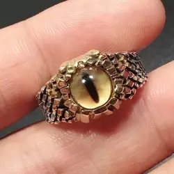 انگشتر چشم مار رنگی Evil Eye Snake Rings