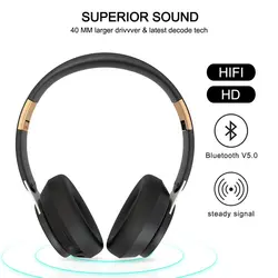 هدفون وایرلس و سیم‌دار میکرفون دار توریا Headphones Bluetooth 5.0 Headset with Mic