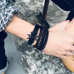 دستبنده ۵ لایه چرم و مهره درخت زندگی Bracelets Life Tree Ethnic Tribal
