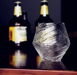 لیوان کریستال طرح یخ