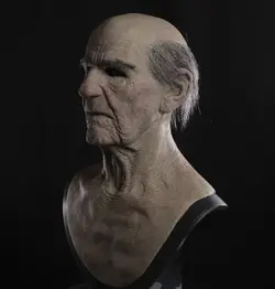 ماسک سیلیکونی فوق حرفه ای پیرمرد با مو