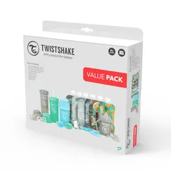 پکیج شیشه شیر و اکسسوری کودک تویست شیک آبی