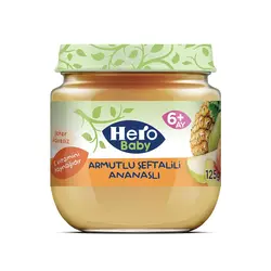 پوره میوه هرو بیبی مخلوط گلابی و آناناس و هلو 120 گرم - فروشگاه اینترنتی اولدوز سنتر