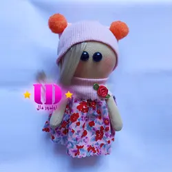 عروسک روسی صورتی 15 سانتی