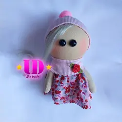 عروسک روسی صورتی 15 سانتی