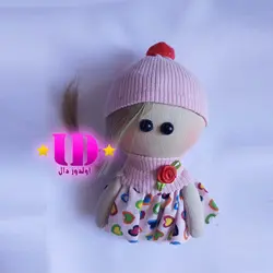 عروسک روسی صورتی 15 سانتی