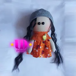 عروسک روسی نارنجی 18 سانتی