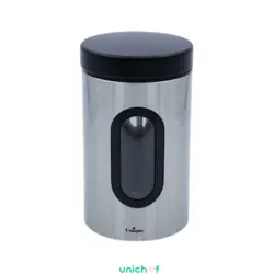 جا حبوبات ا لیتری پنجره دار استیل