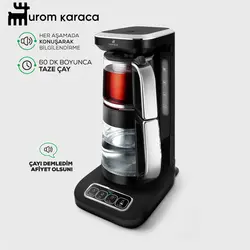 چایساز و قهوه ساز سخنگو کاراجا Caysever Robotea pro کروم