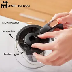 قهوه ساز و چایساز 5 کاره سخنگو کاراجا Hatir Plus black Coppper مشکی/مسی