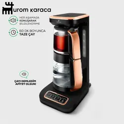 چایساز و قهوه ساز سخنگو کاراجا Caysever Robotea pro برنز