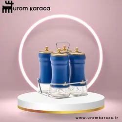 جا ادویه 5 پارچه کاراجا مدل Blue Berry آبی
