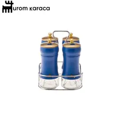 جا ادویه 5 پارچه کاراجا مدل Blue Berry آبی