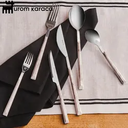 سرویس قاشق و چنگال 36 پارچه کاراجا مدل Leda سفید