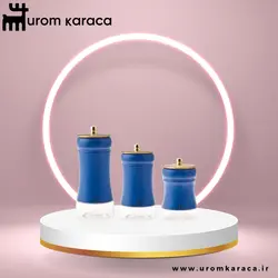 ست بانکه و جاحبوباتی 3 عددی کاراجا مدل Blue Berry