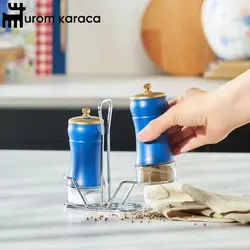 نمکدان و فلفل پاش کاراجا مدل Blue Berry