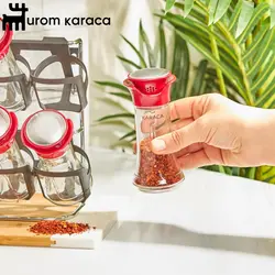 جا ادویه 5 پارچه کاراجا مدل Nori Red Line