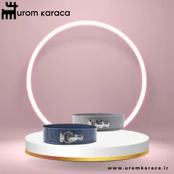 قالب کیک کمربندی 2 عددی کاراجا مدل Super سرمه ای / طوسی