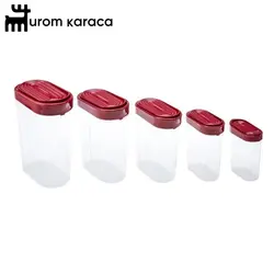 ظروف ذخیره سازی 5 تکه قرمز اسلات Karaca