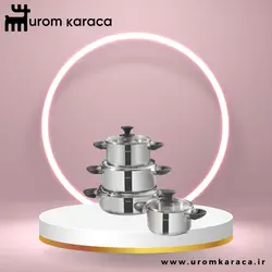 سرویس ظروف استیل 8 تکه Karaca Buca