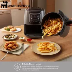 هواپز و سرخ کن سخنگو کاراجا مدل Connect Air Pro Cook XL طوسی