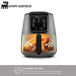 هواپز و سرخ کن سخنگو کاراجا مدل Connect Air Pro Cook XL طوسی