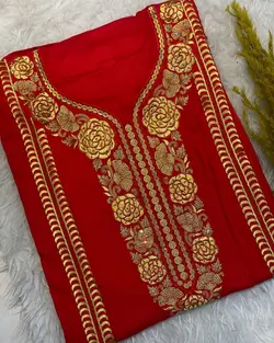 لباس نيمه آماده كتان-نخ